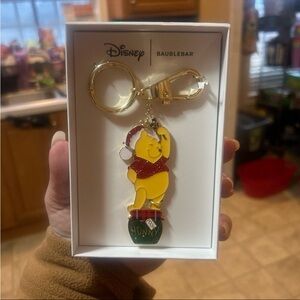 Disney BaubleBar Winnie the Pooh Christmas Keychain